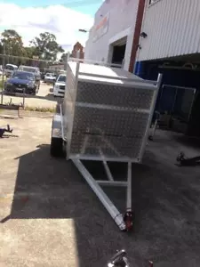 7x4X4 ALUMINUM ENCLOSED BOX Trailer Free 1 Year Private Rego and Spare wheel - Picture 1 of 1
