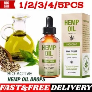 Aceite de semilla de cáñamo orgánico de cáñamo puro 10000 mg 30 ml alivio del dolor ansiedad sueño ✅✅ - Imagen 1 de 20
