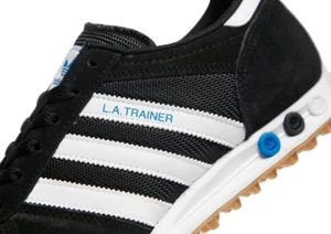 Adidas LA Trainer Negro Goma OG Entrenadores Retro Originales Tenis Hombre Talla 12EE. UU. - Imagen 1 de 5