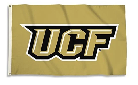 Central Florida Golden Knights 3’x5’ Flag with Heavy-Duty Brass Grommets Cover