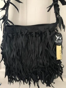 River Island real leather crossbody navy new bag - Picture 1 of 3