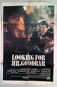 LOOKING FOR MR GOODBAR original one sheet movie poster 1977 Diane Keaton - Picture 1 of 2