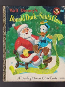 Donald Duck & Santa Claus Little Golden Book 5th Print Walt Disney - Bild 1 von 1