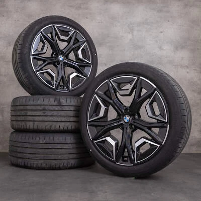 BMW iX Felgen 22 Zoll i20 Sommerräder Styling 1020 5A02658 schwarz glanzgedreht - Bild 1 von 4