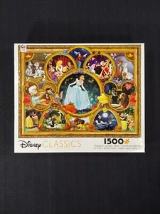 Disney Classics 1500pc Puzzle W Poster NEW Ceaco - Picture 1 of 13
