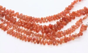 AAA Natürlicher Sonnenstein 7x5mm bis 6x8mm Träne Tropfen Facettiert Lose Edelstein Perlen - Bild 1 von 5