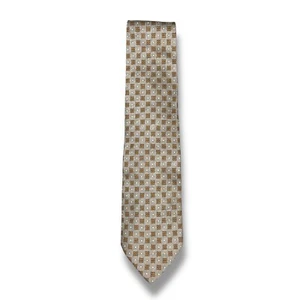 Corbata de Seda Vitaliano Pancaldi Estampado Geométrico Hecha en Italia Hombres Corbata Diseñador - Imagen 1 de 6