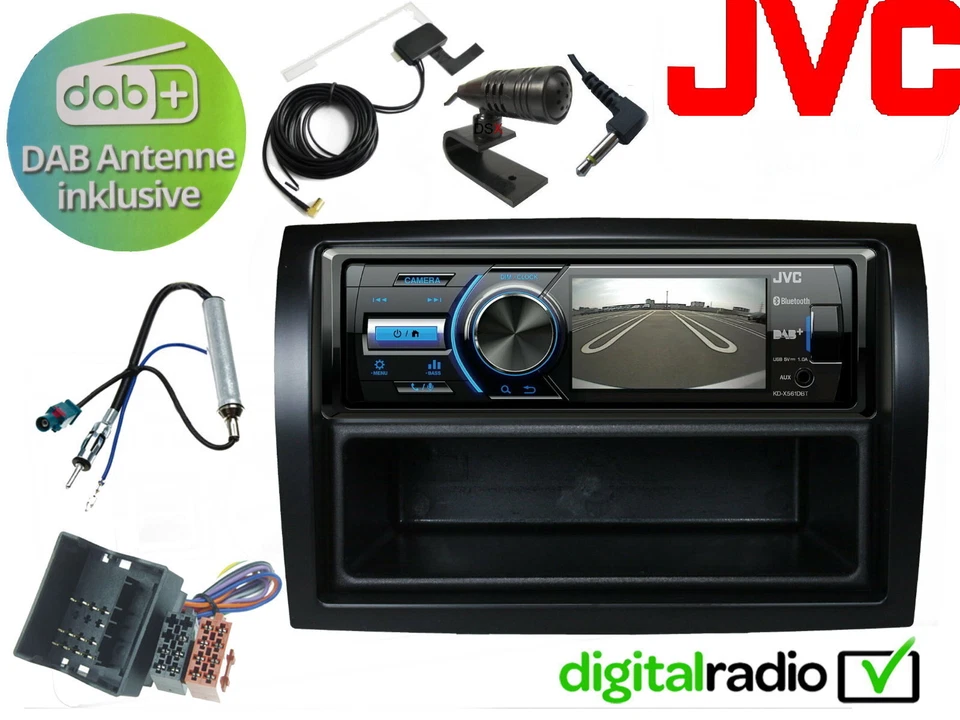 JVC TFT Bluetooth DAB+ USB Radio Antenne inkl für Fiat Ducato 250 Bj 2006-2020 - Bild 1 von 4