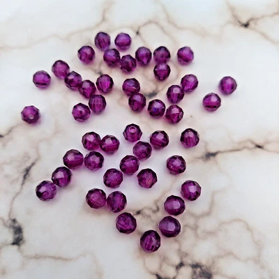 Purple Facted 6mm Bead Lot of 1440 - Image 1 of 2