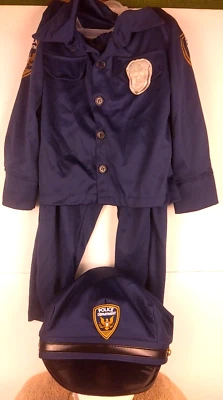 Spirit Toddler Police Officer Halloween Dress Up Outfit Size 3T/4T.         (CL) - Image 1 of 4