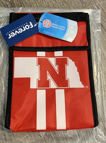Nebraska Cornhuskers Lunch Box Tote Bag Licensed NCAA Kids Adults Insulated NEW Cover