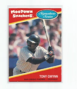 TONY GWYNN (San Diego Padres) 1991 MOOTOWN SNACKERS SIGNATURE SERIES CARD #6 - Picture 1 of 3