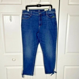 Jeans Size 16 NWT St. Johns Bay Skinny Leg Ankle Tie Mid Rise Stretch - Picture 1 of 9