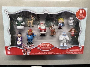 Rudolph the Red-Nosed Reindeer Figure Set 10 Piece Figure Set Multi-color Play - Picture 1 of 5