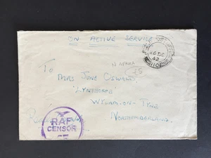 T GB 1942 FELDPOSTAMT 110 POSTSTEMPEL AUF POSTKARTE RAF ZENSUR NACH WYLAM AUF TYNE - Bild 1 von 2