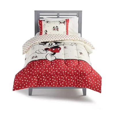 Disney Mickey Mouse 2-Piece Reversible Twin Quilt Set with Sham NEW - Image 1 of 2