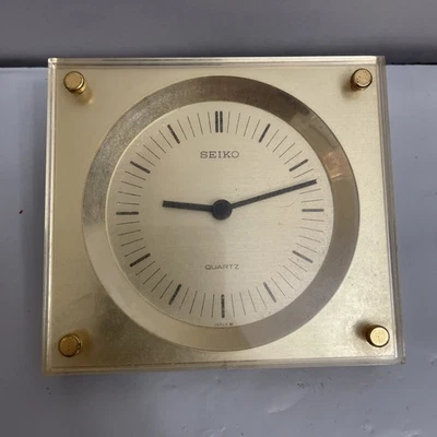 Seiko Goldton  Table Clock Watch New Battery - Image 1 of 4