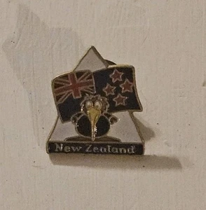 Neuseeland Kiwi Vogel Flagge Souvenir Anstecknadel - Bild 1 von 2