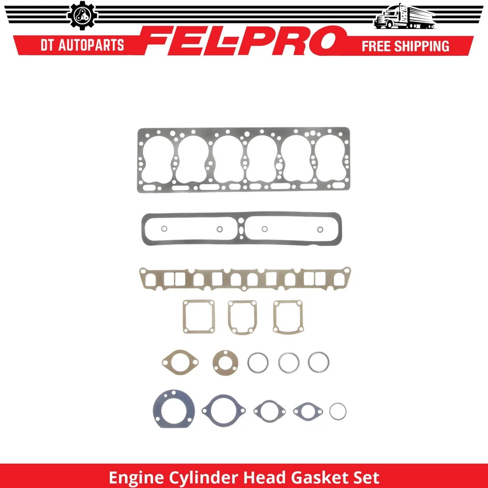 适用于 1952 - 1964 年 Checker 出租车发动机气缸盖垫圈套装 Fel-Pro 1953 1954 — 第 1/1 张图片