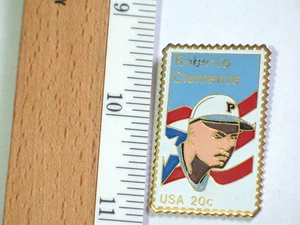 Roberto Clemente Stamp Sports Lapel Pin  - Picture 1 of 1