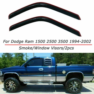 Viseras para ventana estilo canal estilo canal cupé 94-01 para Dodge Ram ventilación protector solar contra lluvia EE. UU. - Imagen 1 de 12