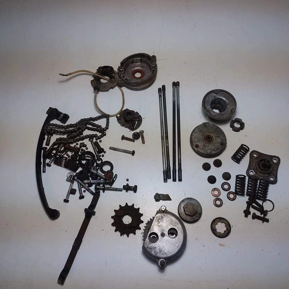 1971 Honda CB100 CB 100 Misc. Nuts Bolts Engine Parts Lot - Image 1 of 4