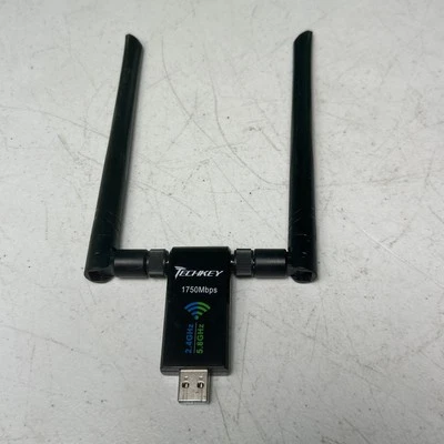 USB WiFi Adapter PC Techkey 1750Mbps Dual Band 2.42GHz/450Mbps 5.8GHz/13  - Image 1 of 2