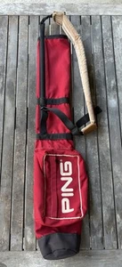 Vintage - PING - Sunday Carry Pencil - RED - Golf Bag Single Strap - EXCELLENT - Picture 1 of 6