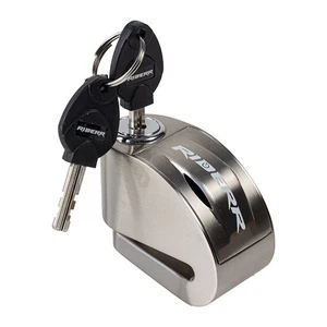 Riderr RD15S ART4 Alarmed Motorcycle Security Disc Lock  - Silver - Picture 1 of 6
