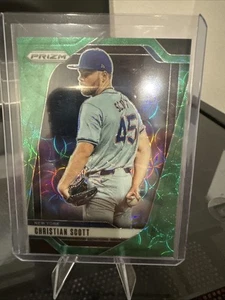 Mira telescópica verde Panini Prizm Christian Scott 2025/75 New York Mets  - Imagen 1 de 2