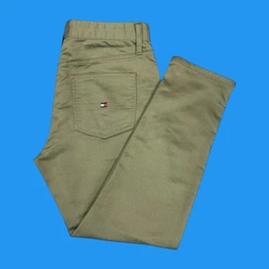 Tommy Hilfiger Mens Sz 34x30 Flex Straight Leg Stretch Logo Green 5 Pocket Pants - Picture 1 of 22