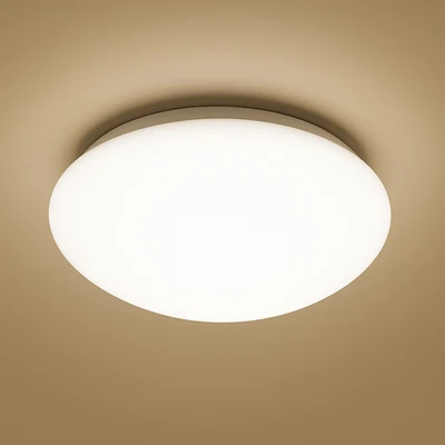 LED Lights Bulkhead 24W Large Frosted Flush Ceiling Wall Dome IP44 Bathroom Lamp - Image 1 of 4