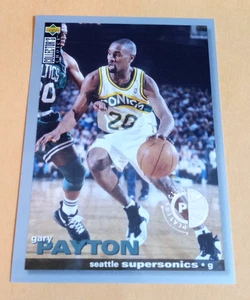 1995-96 Upper Deck Collector's Choice Player's Club Gary Payton #225 - Sonics - Imagen 1 de 2