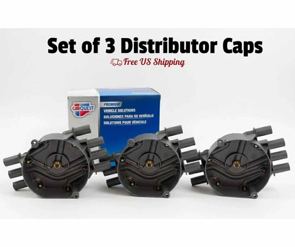 Juego de 3 tapas de distribuidor Carquest CAE1177 para Chevy GMC 4,3 L V6 S10 Sonoma Silve Foto 1 de 4