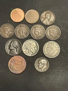 Lot Of 12 US OLD COINS/ DETAILS ON DESCRIPTION. - Picture 1 of 2
