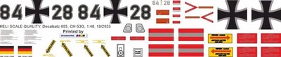 Decal 605 Sikorsky CH-53G Bundeswehr 84+28 - Bild 1 von 2