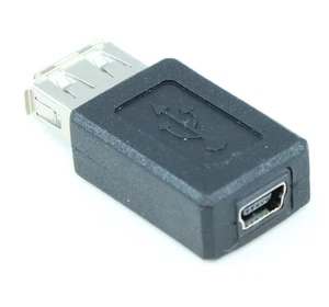 USB A Female/Mini-B 5 pin Female Adapter - Picture 1 of 2