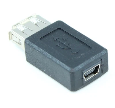 USB A Female/Mini-B 5 pin Female Adapter - Image 1 of 2