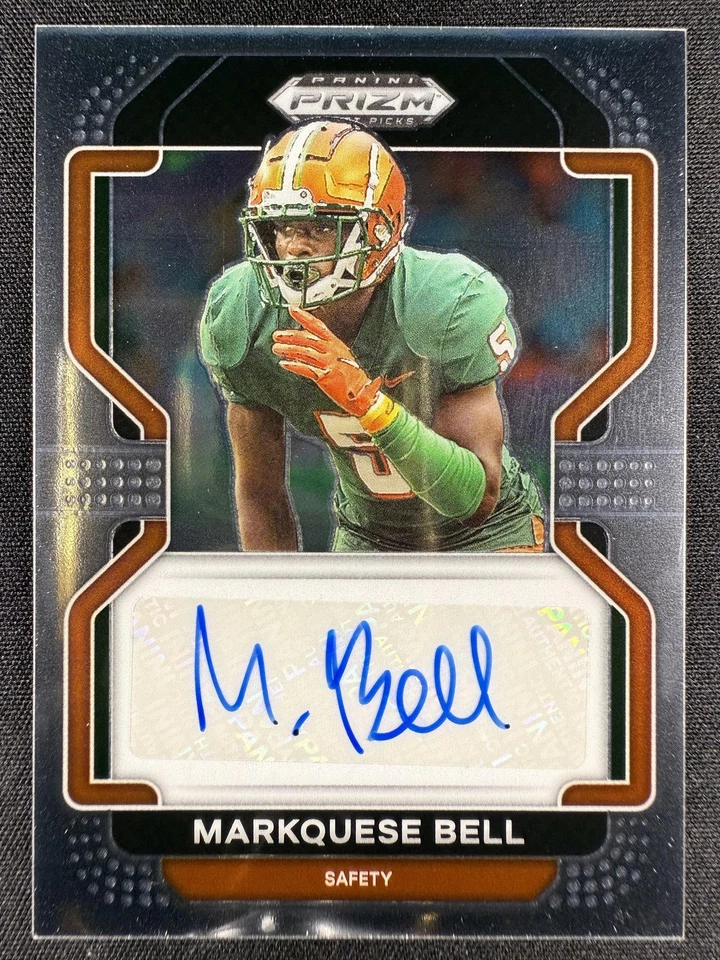 2023 Panini Prizm Draft Picks #RA-MBE Markquese Bell Autograph Auto - Image 1 of 2