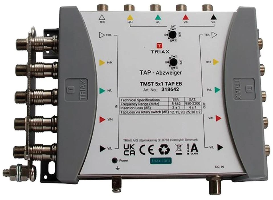 TRIAX TMST 5x1 Derivador Ajustable para Sistemas en Cascada - Imagen 1 de 1