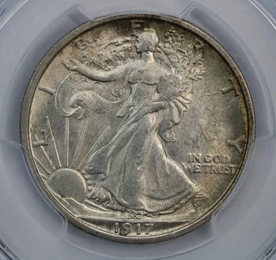 1917 Walking Liberty Half Dollar PCGS MS64 - Image 1 of 4