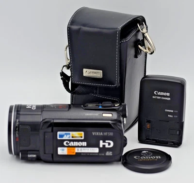 Canon Vixia HF S10 32 GB Camcorder - Black 8.0MP 10X Optical Zoom 2.6" LCD - Image 1 of 4
