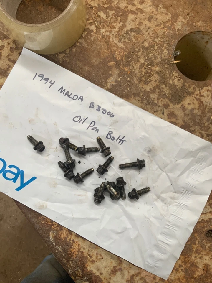 1994 Ford Ranger Mazda B2500 B3000 3.0 oil pan bolts - Image 1 of 1