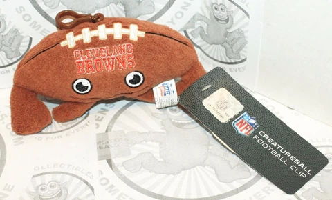 Cleveland Browns Creature NFL Plush Toy 4" Figure - Foot-ball Backpack Clip 2013 Cover