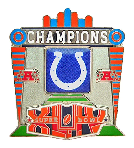 2010 Super Bowl XLIV Indianapolis Colts AFC Champions Pin  - Image 1 of 1