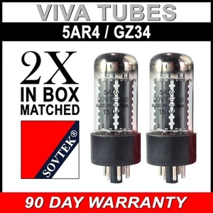 Brand New In Box Matched Pair Sovtek 5AR4 / GZ34 Vacuum Tubes Authorized Dealer - Picture 1 of 1