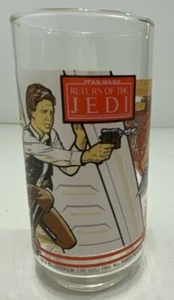 Star Wars Return of the Jedi Han Solo Burger King Coca Cola Glass Vintage 1983 - Imagen 1 de 12