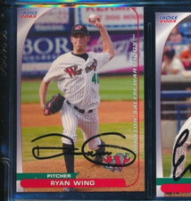 2003 Choice Winston-Salem Warthogs #20 Ryan Wing signed auto autograph