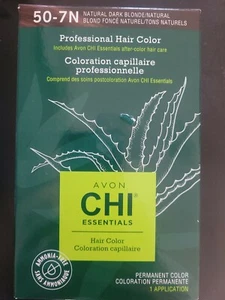 Avon CHI Essentials Hair Color 50-7N Natural Dark Blonde Fonce NEW 3 boxes - Picture 1 of 6