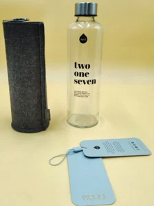 Trinkflasche 750 ml Glasflasche mit Filzhülle Borosilikatglas Transparent EQUA - Bild 1 von 8